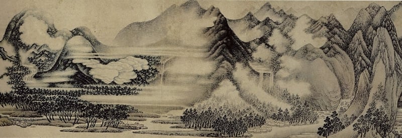 圖5-2 吳彬〈山陰道上〉，上海博物館藏。圖為局部。圖∣本刊資料室