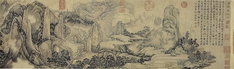 圖5-1 吳彬〈山陰道上〉，上海博物館藏。圖為局部。圖∣本刊資料室