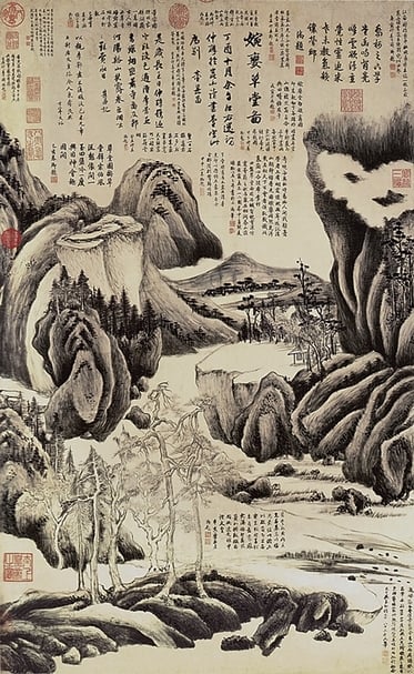 圖2 董其昌〈婉孌草堂圖〉，台北私人收藏。圖∣本刊資料室