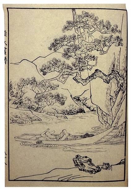 圖6 《顧氏畫譜》，圖為仇英畫。圖∣本刊資料室