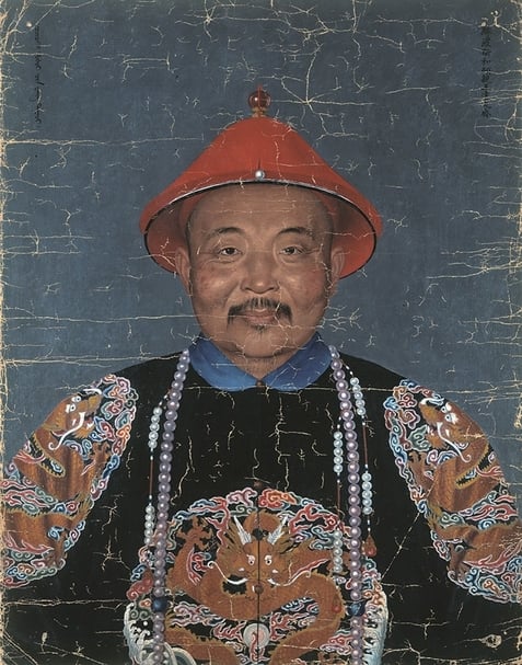 圖7 清代乾隆朝佚名（傳王致誠）約1756年作〈達瓦齊像〉，油彩高麗紙，德國柏林民族學博物館藏。©Ethnologisches Museum—Staatliche Museen zu Berlin / Waltraut Schneider-Schütz。