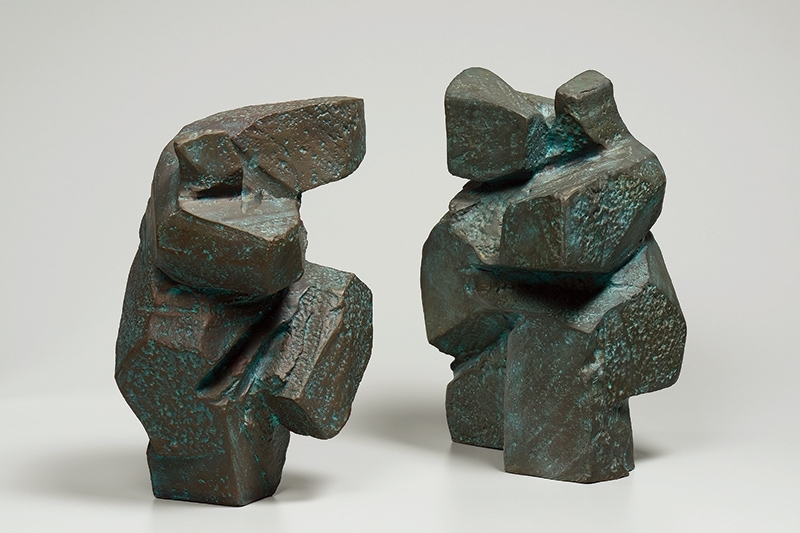 朱銘，對打，銅，創作年份分別為1920、1995年作，作品尺寸分別為37×25×21cm、38×27×22cm，預估價：3,000,000台幣。備註：附吉優特保證書。圖片提供：台北瀚宇拍賣