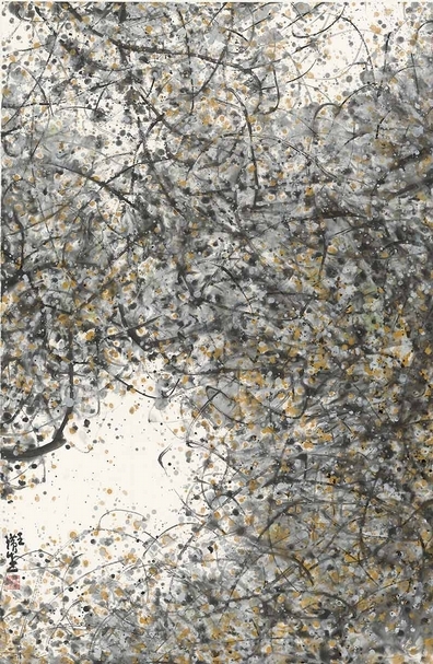 王璜生 金風銀露 水墨紙本 125x84cm 2017 圖片提供：香港3812畫廊