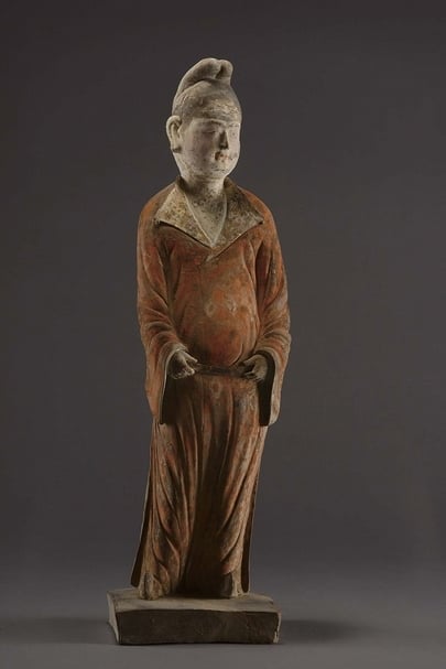 圖19 〈加彩女俑〉，穆泰墓（730年）出土，慶城縣博物館藏。圖∣小林仁
