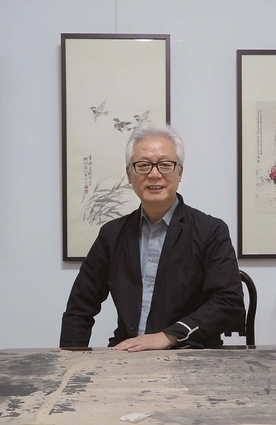 國立台北藝術大學前美術學院院長暨書畫家林章湖。攝影│鄭又嘉