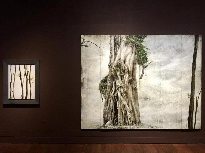 「冷冽中的溫潤——陸先銘個展」於台東美術館展覽現場。圖片提供：簡秀枝