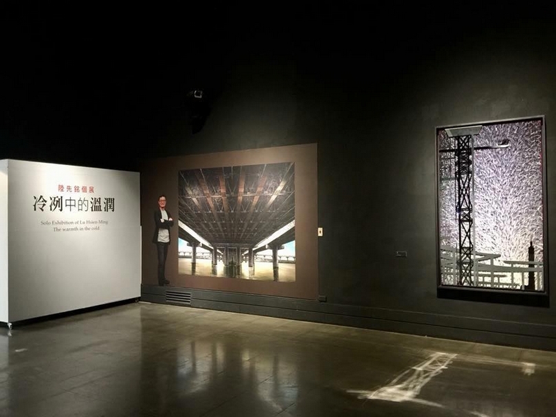 「冷冽中的溫潤——陸先銘個展」於台東美術館展覽現場。圖片提供：簡秀枝