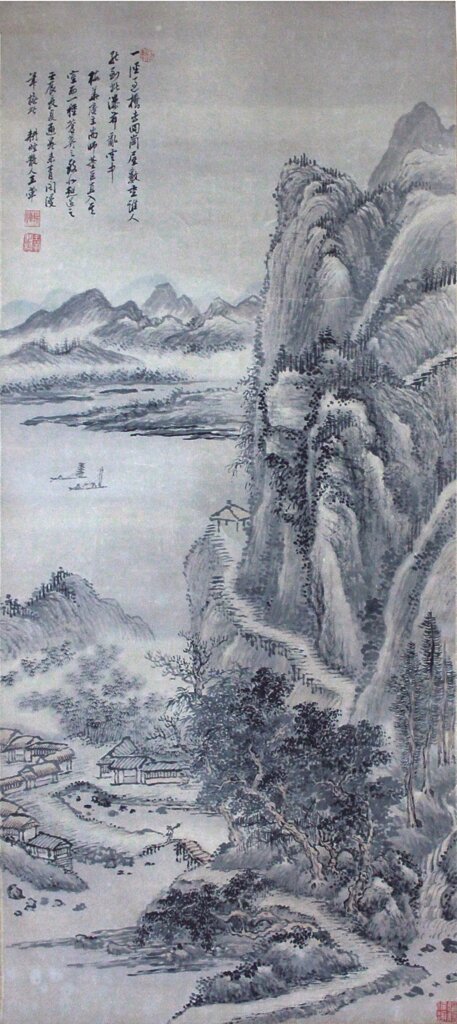 王翬〈山水圖〉立軸。