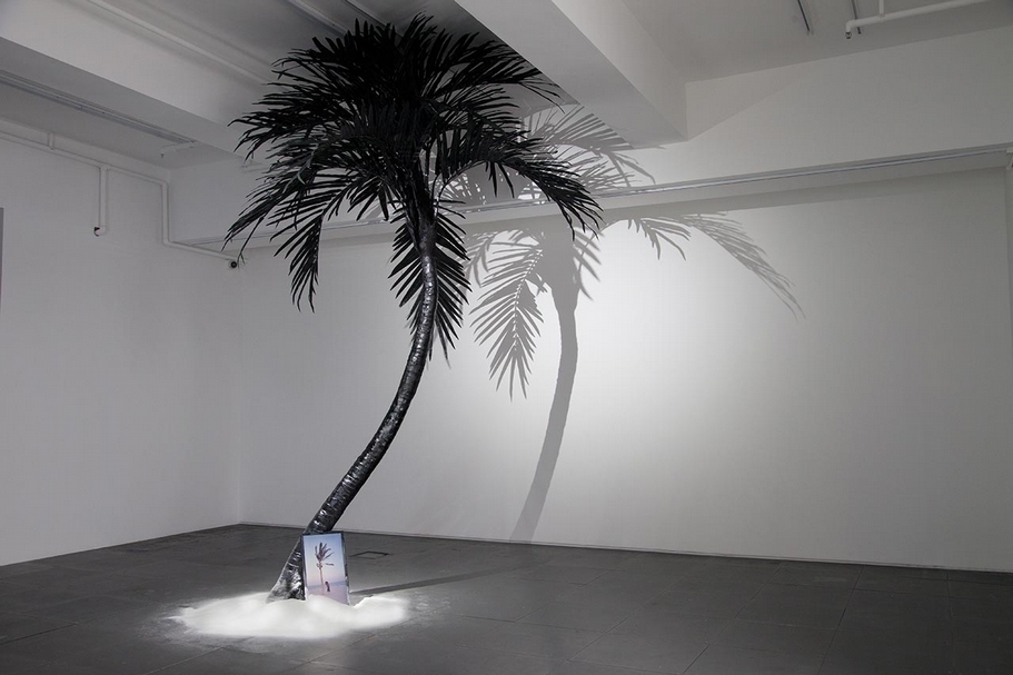 梁半個展「拓荒者日記」展出作品《海盜烏托邦 Pirate Utopias》。圖片提供：德薩畫廊