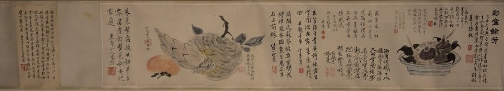 〈彩盒餘芳圖卷〉，私人收藏。