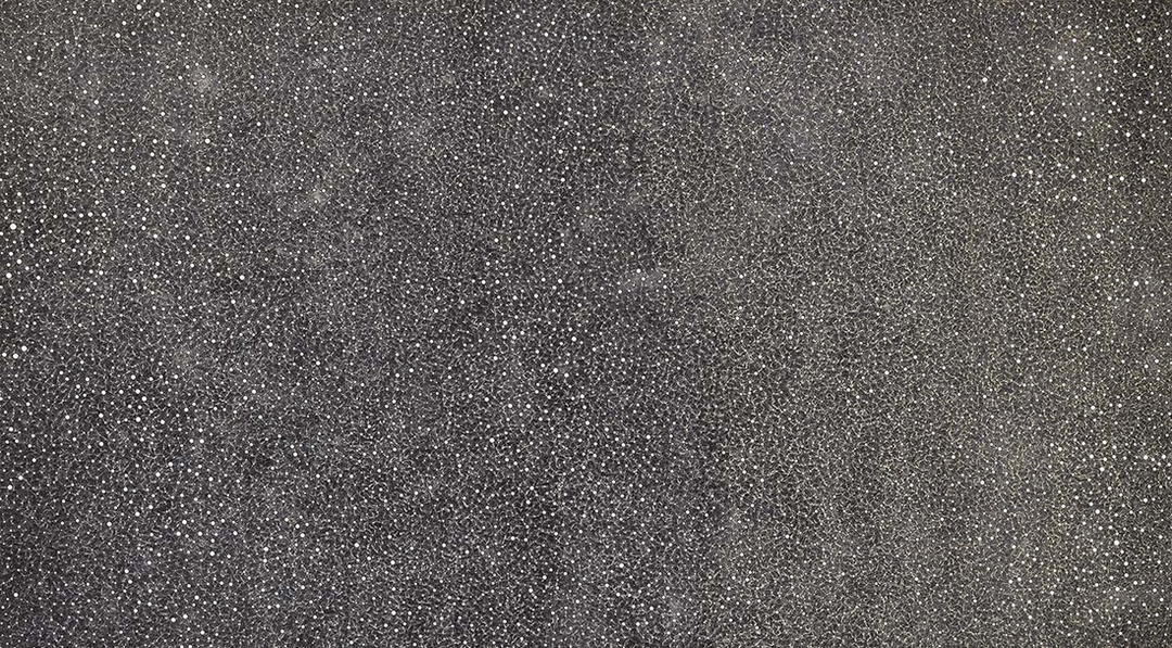 草間彌生《無限星網》．壓克力、畫布．290×523 cm．1995。圖｜保利香港