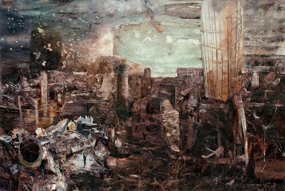李英偉 等待 後花園 No.37 丙烯、畫布 200x300cm 2017 圖片提供：養心空間