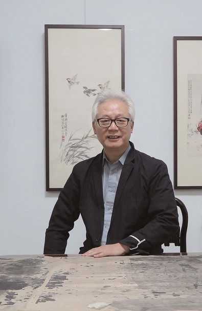 國立台北藝術大學前美術學院院長暨書畫家林章湖。攝影│鄭又嘉
