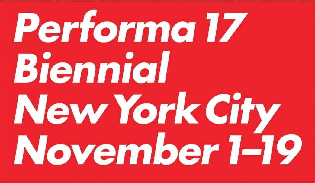 Performa 17的主視覺。(Performa提供)