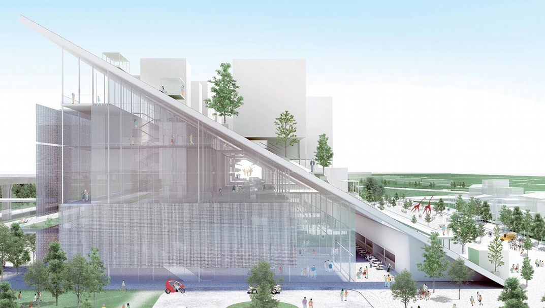 桃園市美術館設計圖。圖片提供：桃園市政府