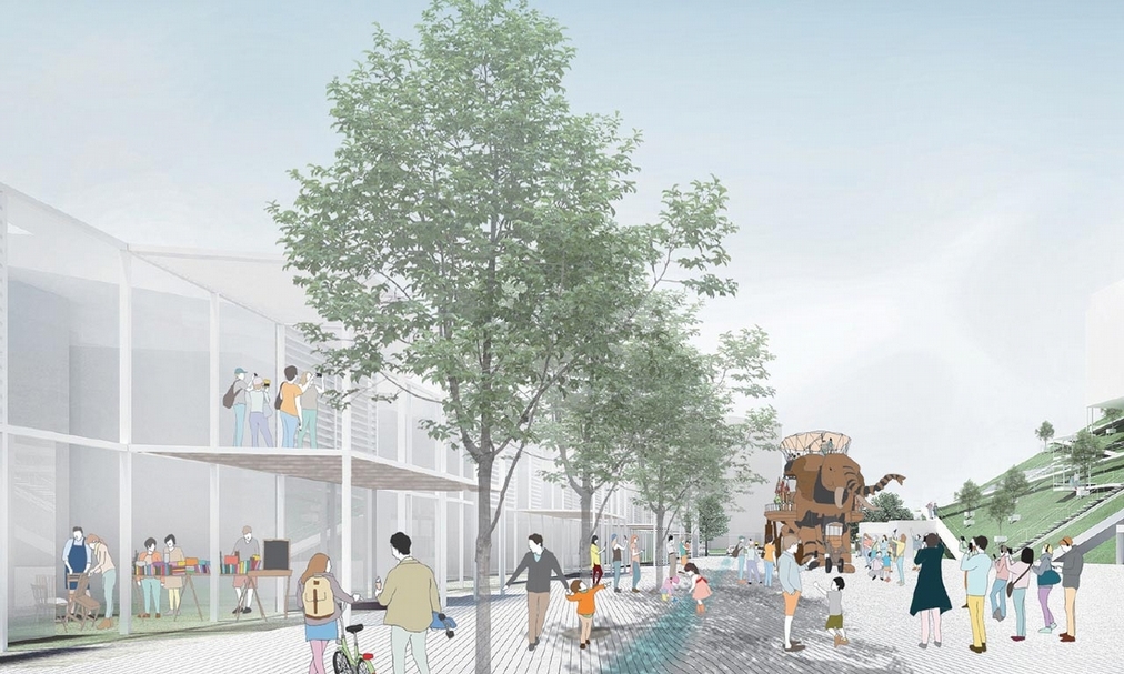桃園市美術館設計圖。圖片提供：桃園市政府