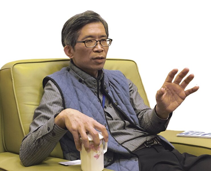 國立歷史博物館新任館長廖新田。攝影／林亞偉。