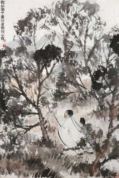 拍賣編號486傅抱石《淵明載酒圖》，預估價300萬～500萬港元，成交價1,770萬港元。（保利香港提供）