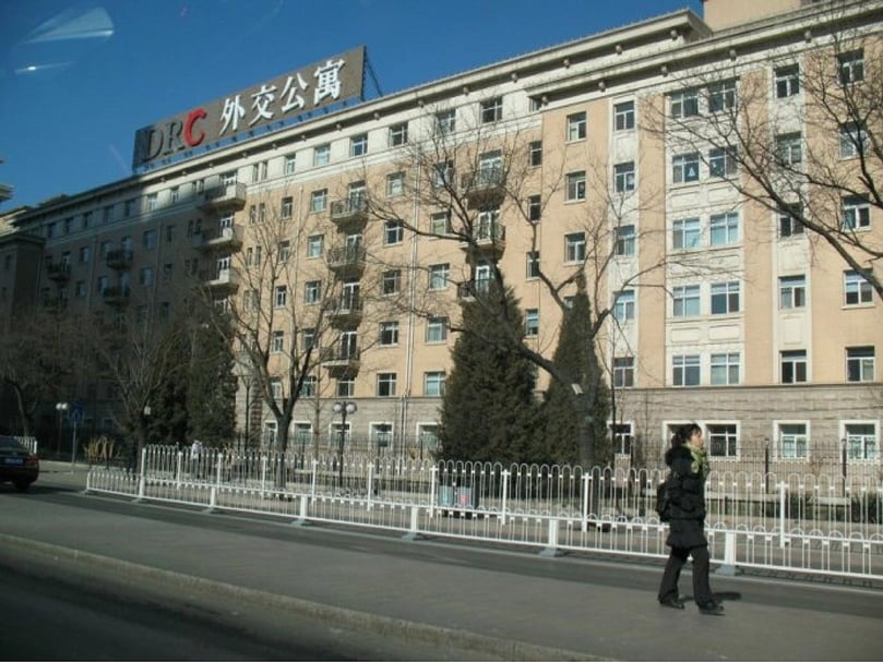 外交公寓12號空間外景，這棟建築始建於1971年的北京建國門外。（外交公寓12號空間提供）