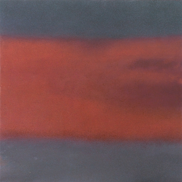 江大海，《台北的雲之六》，壓克力顏料、畫布，150x150cm，2018。（耿畫廊提供）