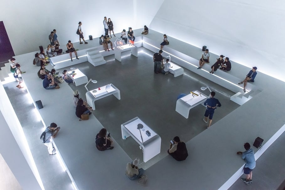 發條鼻子於「社交場」的作品《豈有此理》。（台北市立美術館提供）