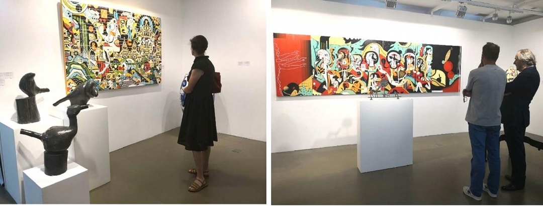 杜夢堂（Galerie Dumonteil）：年輕藝術家俞楊的作品充滿想像力。（劉靜提供）