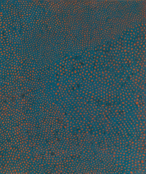 草間彌生（Yayoi Kusama）《No. F. C. H.》穩健地以2,650萬港元成交。（佳士得香港提供）
