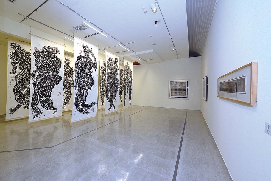 2017年「記憶的交織與重疊：後解嚴台灣水墨」展場一景。（國立台灣美術館提供）