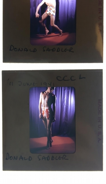 尼克.莫斯(Nick Mauss)所翻拍來自卡爾.凡.維欽(Carl Van Vechten)1930年開始的攝影計畫之幻燈片。(黃彥榕提供)