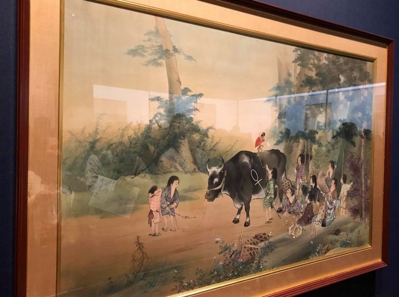 「誕辰150周年橫山大觀展」展出一景。（簡秀枝提供）