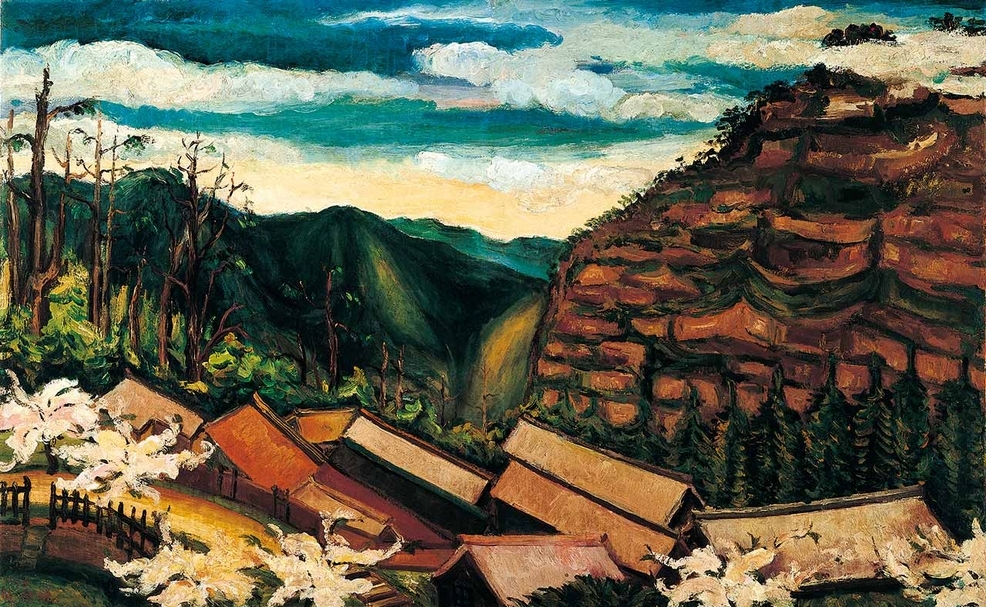陳澄波，《阿里山之春》，油彩畫布，80x130cm，1935。（尊彩藝術中心提供）