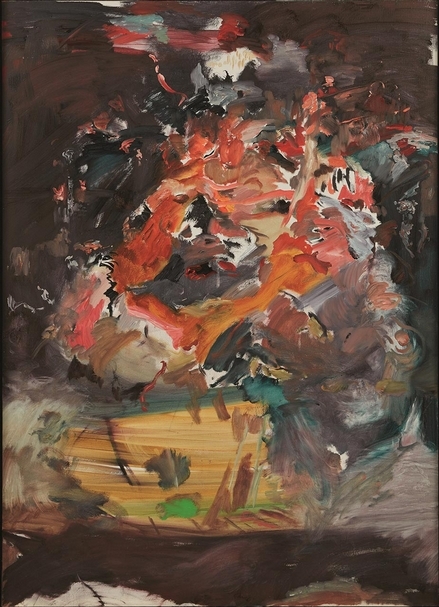 塞西麗．布朗（Cecily Brown），《身旁帶刺的男孩》（The Boy with a Thorn in his Side），油彩、畫布，108.6x78.6cm，2010。（富藝斯提供）