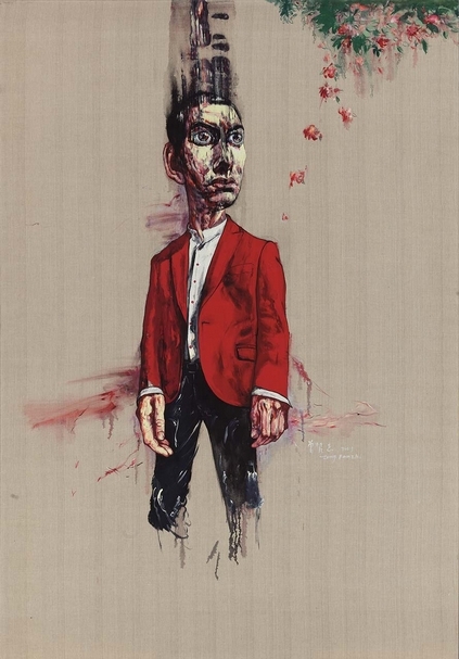 曾梵志｜肖像 油彩、畫布 250×170cm 2003 預估價500萬至700萬港元 佳士得香港提供