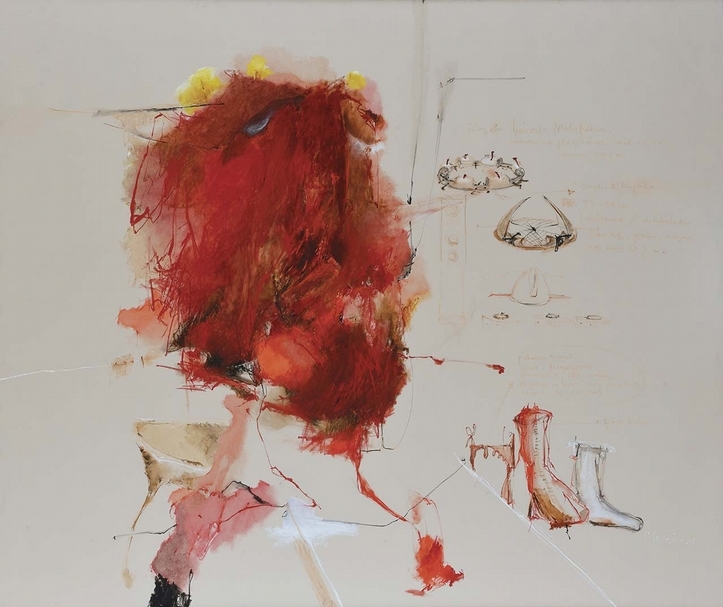 克麗絲汀‧嬡珠｜3-＞2 #05 油彩、畫布 170×200cm 2010 預估價180萬至280萬港元 佳士得香港提供