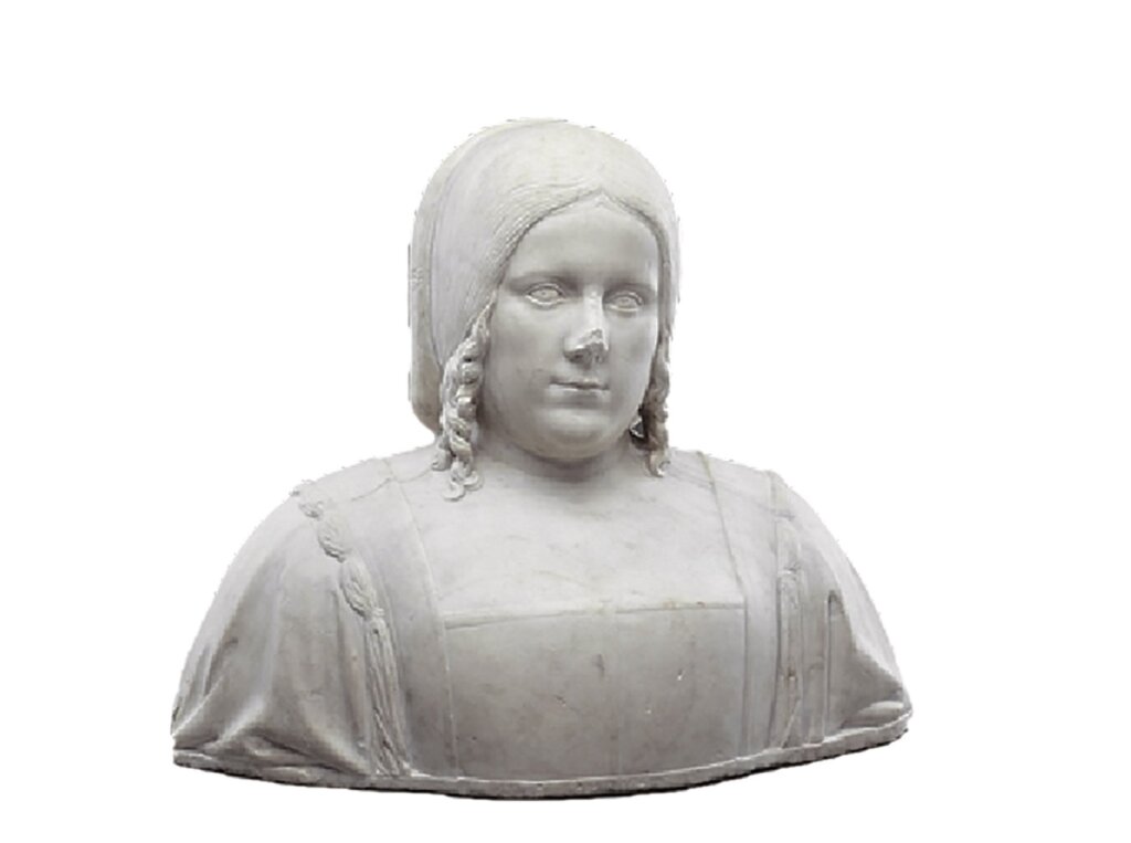 賽普勒斯的女王凱薩琳（The Queen of Cyprus, Catherine Cornaro）石膏半身像。