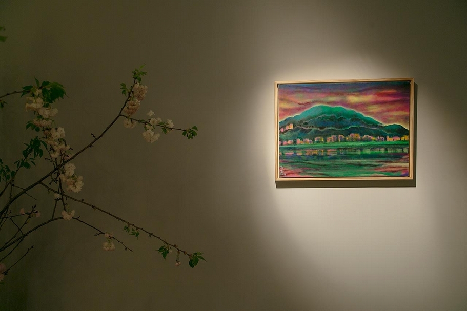 谷公館於2013年舉辦「春分」蔣勳個展現場。(谷公館提供)