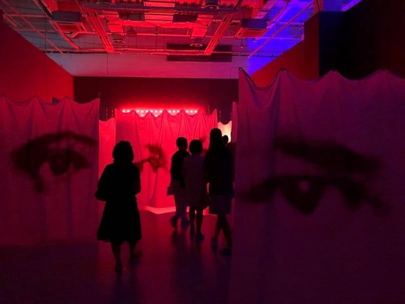 上海當代藝術博物館（Power Station of ART，PSA）舉辦克里斯蒂安．波爾坦斯基（Christian Boltanski）特展「憶所」（Storage Memory）。（簡秀枝提供）