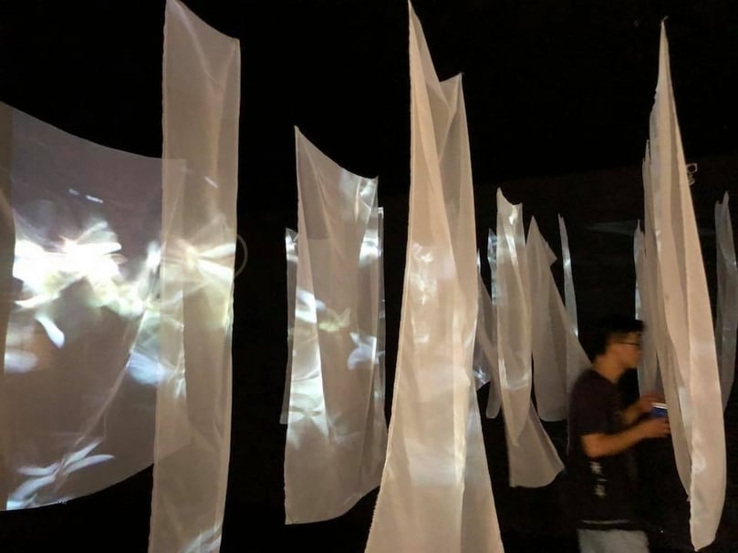 上海當代藝術博物館（Power Station of ART，PSA）舉辦克里斯蒂安．波爾坦斯基（Christian Boltanski）特展「憶所」（Storage Memory）。（簡秀枝提供）