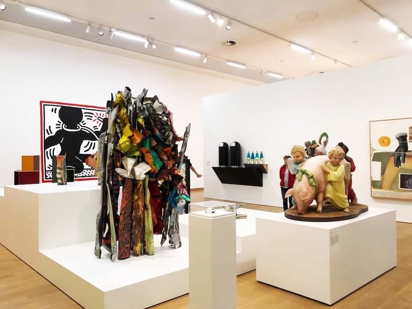 阿姆斯特丹市立美術館（Stedelijk Museum Amsterdam）展覽一景。（簡秀枝提供）