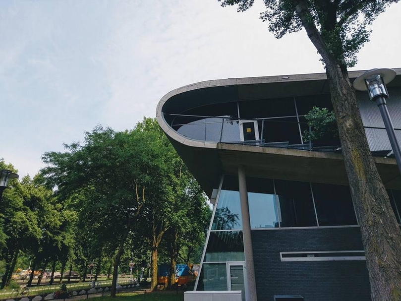 烏特勒支大學（Utrecht University）共同教學大樓（Educatirium）。（簡秀枝提供）