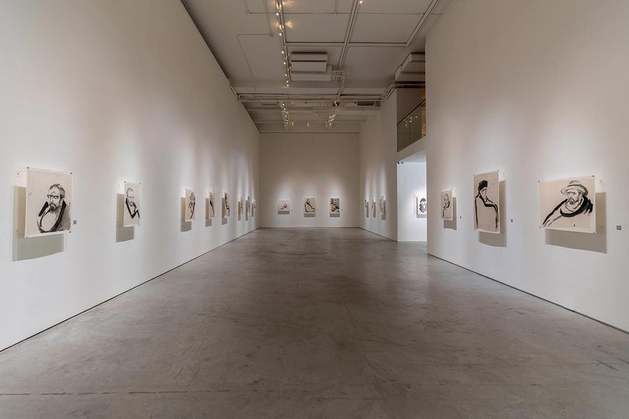 「梵谷/達摩 ─ 張宏圖個展」展覽現場。(耿畫廊提供)