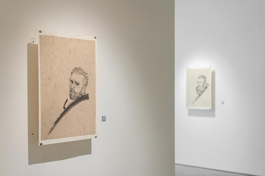「梵谷/達摩 ─ 張宏圖個展」展覽現場。(耿畫廊提供)