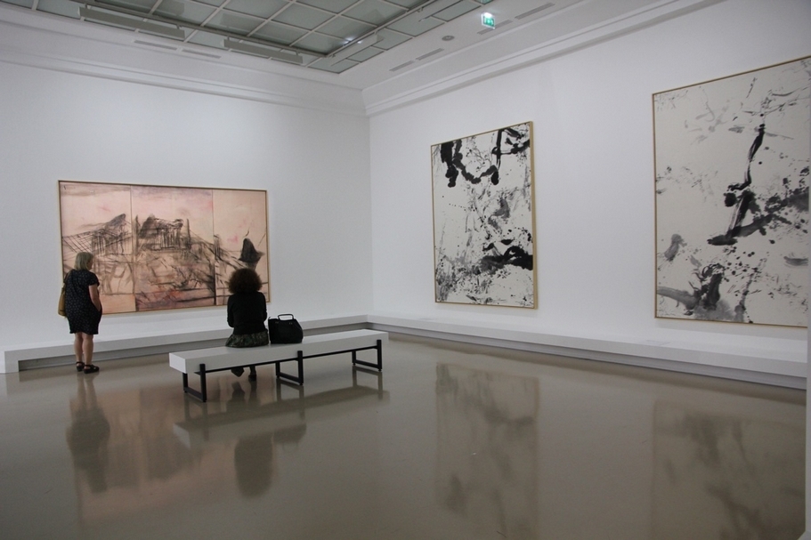 2006年的水墨作品式第一次公開展出。（攝影／吳水柔）