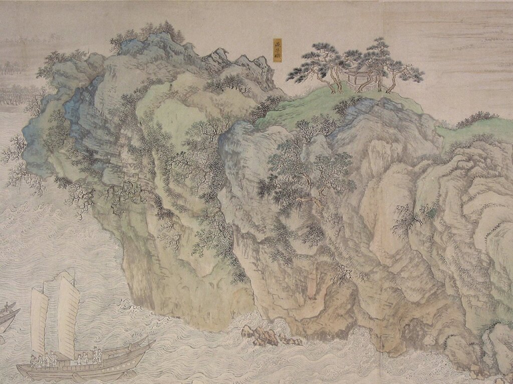 清宋駿業、王翬等〈南巡圖〉回鑾第二卷，圖為局部。