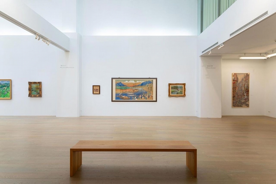 尊彩藝術中心以日治前輩藝術家為主題的二五特展「傳承／可見與未可見」現場一景。（尊彩藝術中心提供）