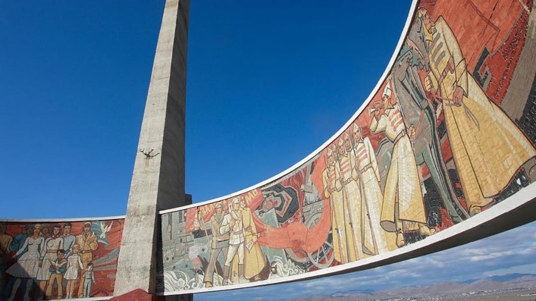 1971年的《紅軍紀念碑》。(出處:http://www.mongolia-trips.com)