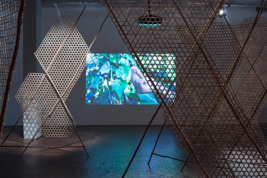 米尼亞．碧亞比亞尼（Minia Biabiany）於柏林藝術學院展出作品《Toli Toli》。（攝影／Timo Ohler）
