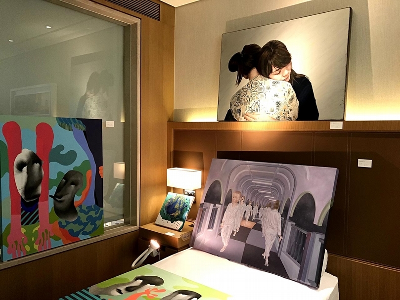 劉彥宜作品於「藝術新聲」特展區。(攝影/巫敏瑄)