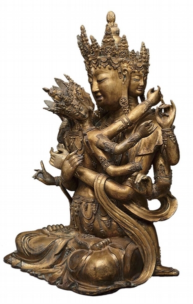 圖11 15世紀明代中國〈密集金剛雙身像〉，館藏編號B64B23。©Asian Art Museum。