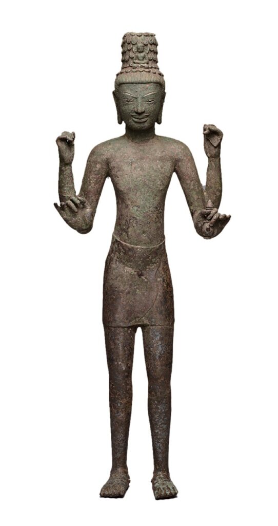 約750至850年間泰國〈觀音菩薩像〉，館藏編號B66B14。©Asian Art Museum。